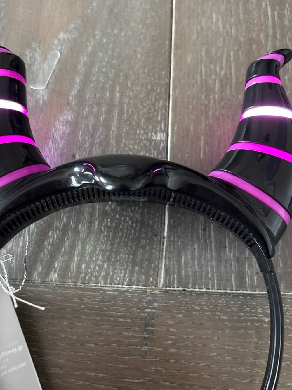 Malificent light up Black and Hot Pink Horn Headband - Women Accessories - Picture 2 of 3